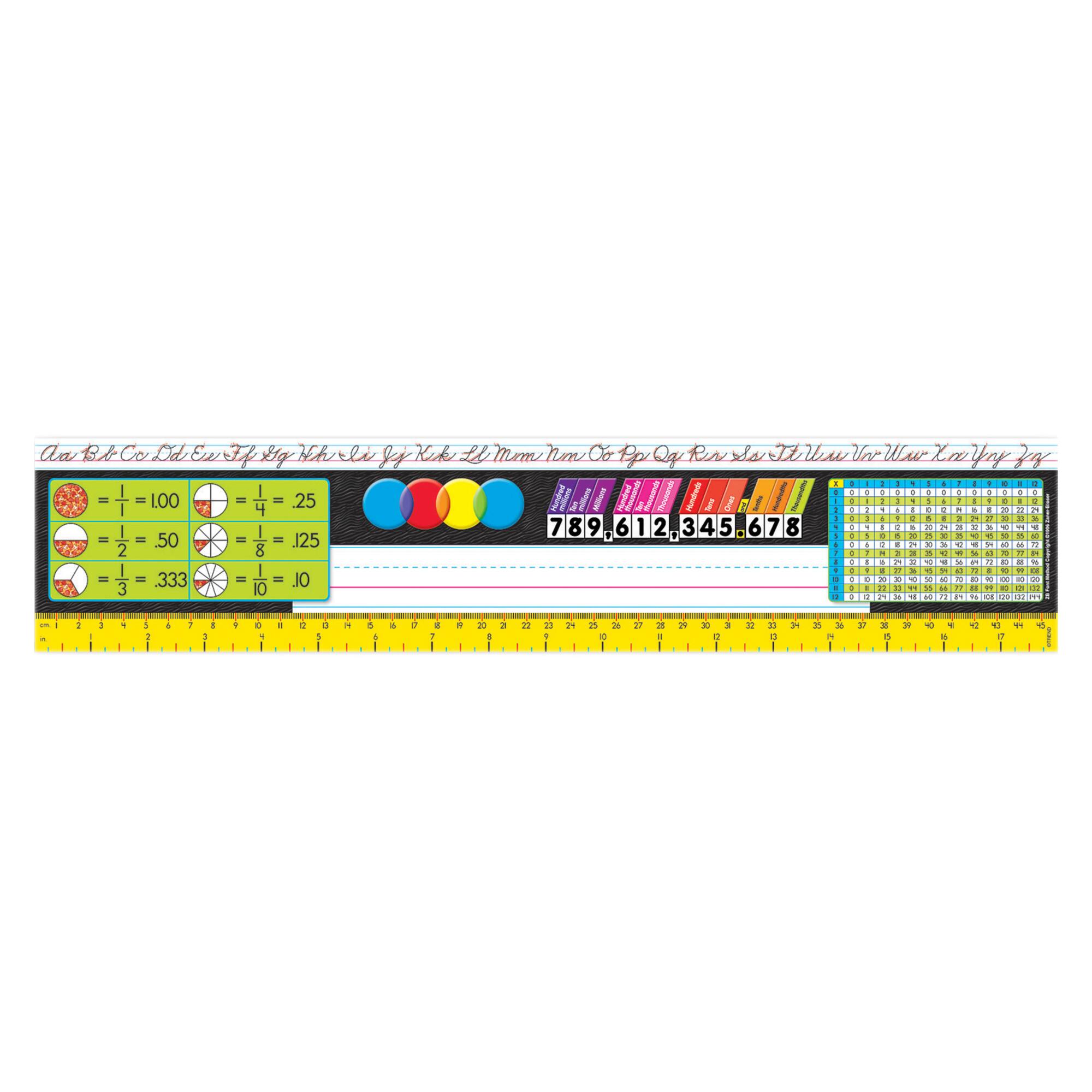TREND Desk Toppers® Grades 3-5 Reference Name Plates, 3 Packs of 36